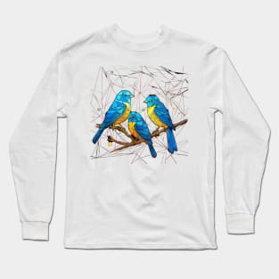 Geometric Birds Long Sleeve T-Shirt